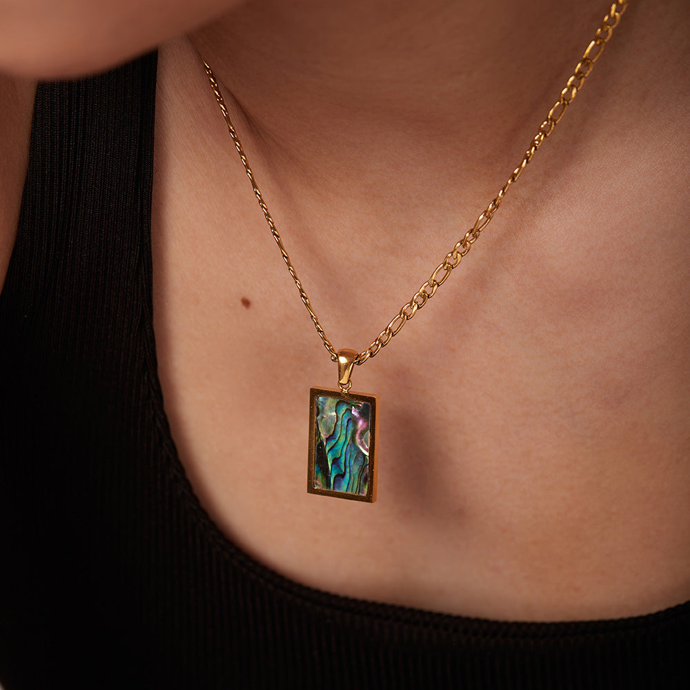 Perlmutt Kette Gold