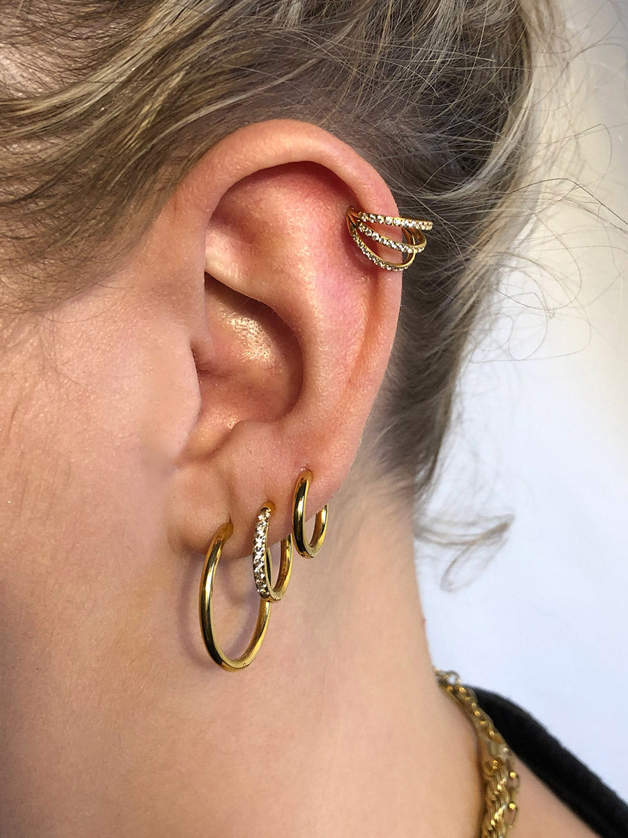 Trio Shine Titan Piercing Gold