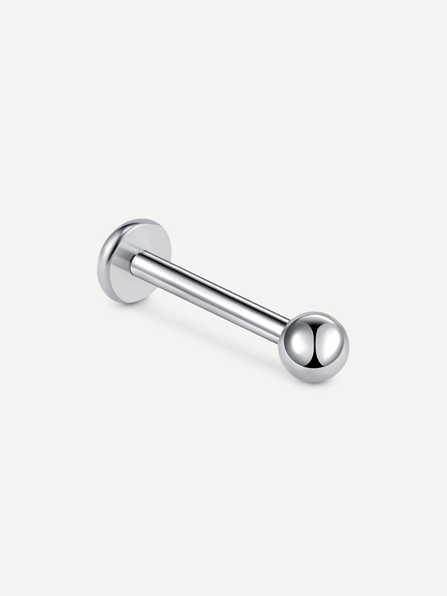 Simple Ball Titan Piercing Silber