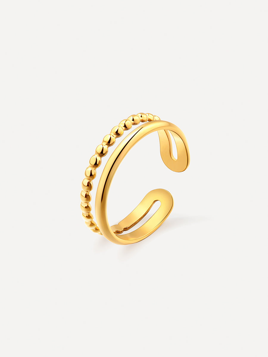 Twilight Beads Ring Gold