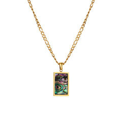 Perlmutt Kette Gold
