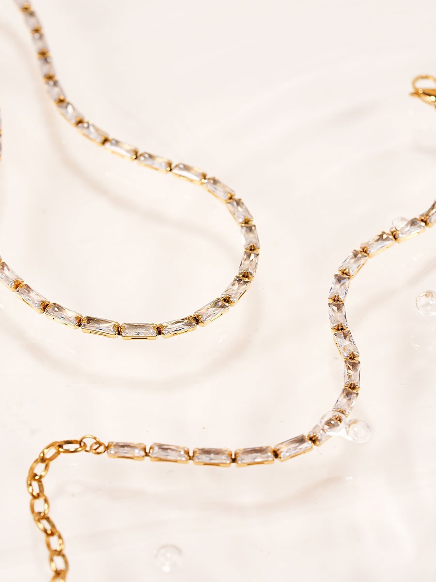 Rectangle Shining ARMBAND Gold-Shopicrush