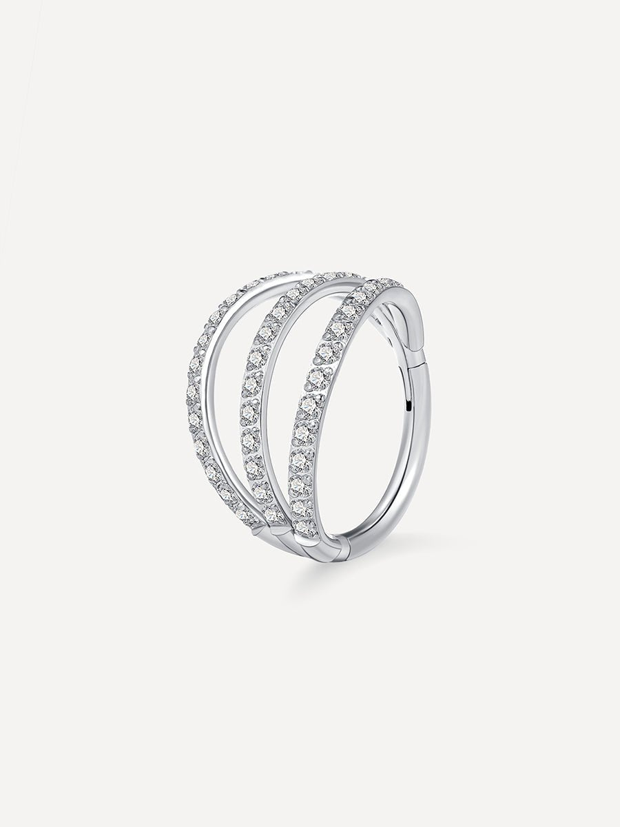 Trio Shine Titan Piercing Silber-Shopicrush